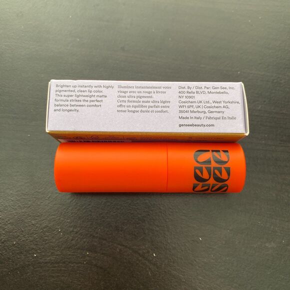 Gen See Pick Me Up Lip Matte Lipstick - Irene 01 True Red 3.5g 0.12oz - Picture 3 of 4